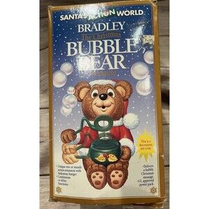 Bradley The Christmas Bubble Bear Ornament Santas Action World 1994 Kurt S Adler